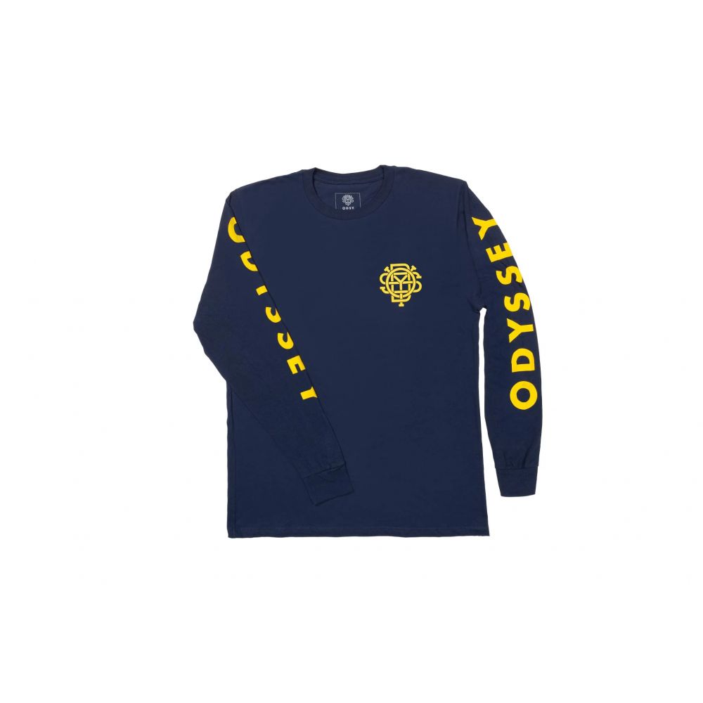 ODYSSEY FUTURA LS T-SHIRT NAVY / MUSTARD INK