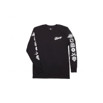 ODYSSEY HISTORY LS T-SHIRT BLACK / WHITE