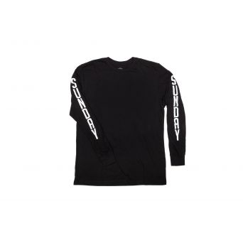 SUNDAY CITIZEN LS T-SHIRT BLACK / WHITE