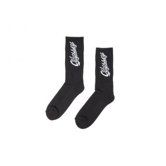 ODYSSEY SLUGGER LOGO SOCKS BLACK W/ WHITE LOGO