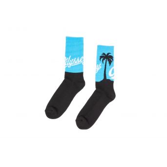 ODYSSEY COAST CREW LOGO SOCKS BLACK/BLUE