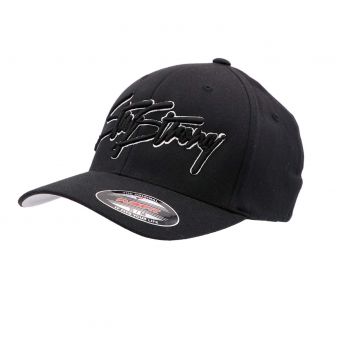 CASQUETTE STAY STRONG LOGO STRIPPED FLEXFIT BLACK