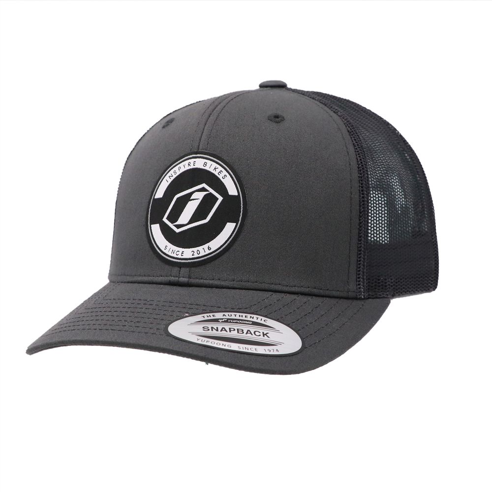 INSPYRE TRUCKER PATCH MESH CAP DARK GREY