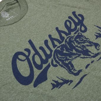 T-Shirt Odyssey Roam Olive / Navy Face logo