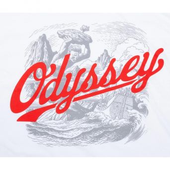 T-Shirt Odyssey Homer White / Red Zoom logo