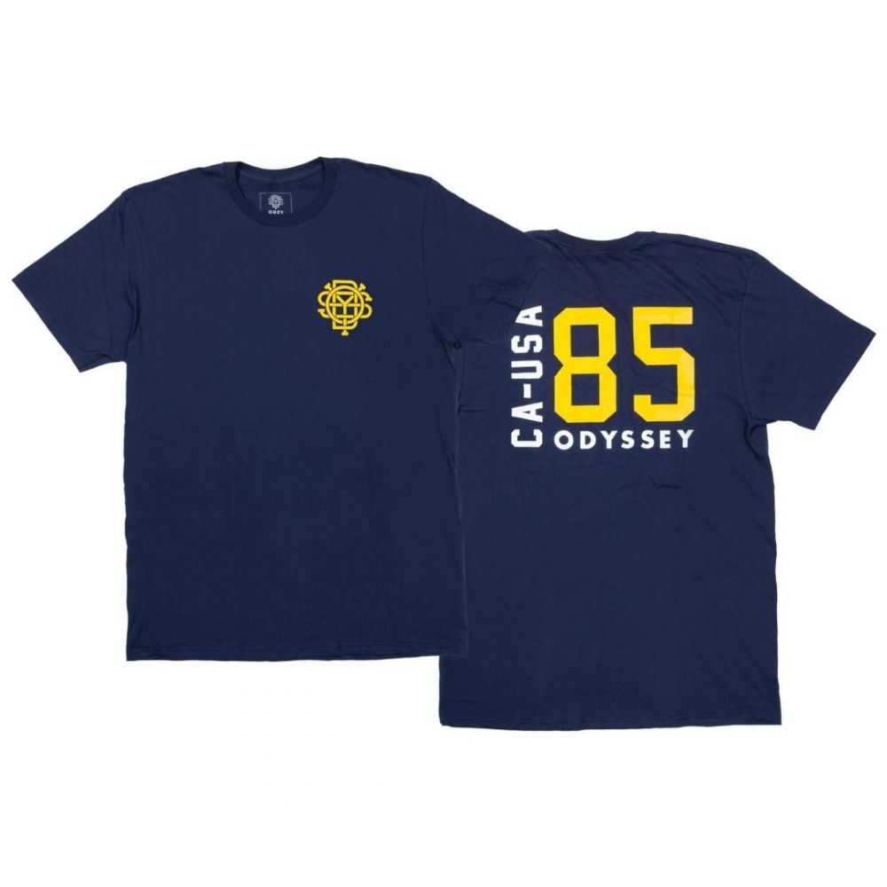 ODYSSEY IMPORT T-SHIRT NAVY / MUSTARD