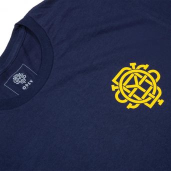 T-Shirt Odyssey Import Navy / Mustard Logo