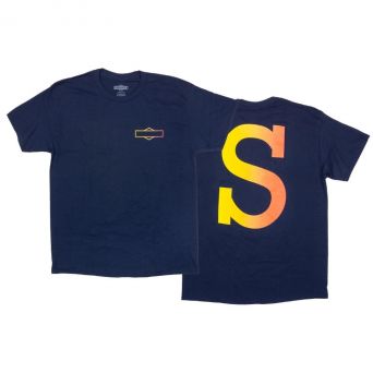 SUNDAY BIG-S T-SHIRT NAVY / RED