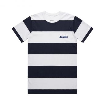 Tee Shirt Sunday Stitched Classy Game Navy / White