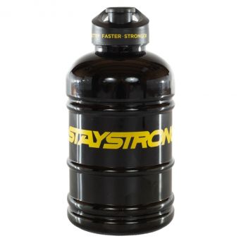 DRINKS BOTTLE CANISTER STAY STRONG BLACK