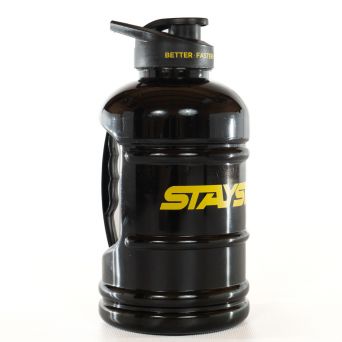 DRINKS BOTTLE CANISTER STAY STRONG BLACK