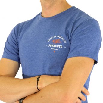 T-Shirt Frenchys Track Blue Retro Royal Heather