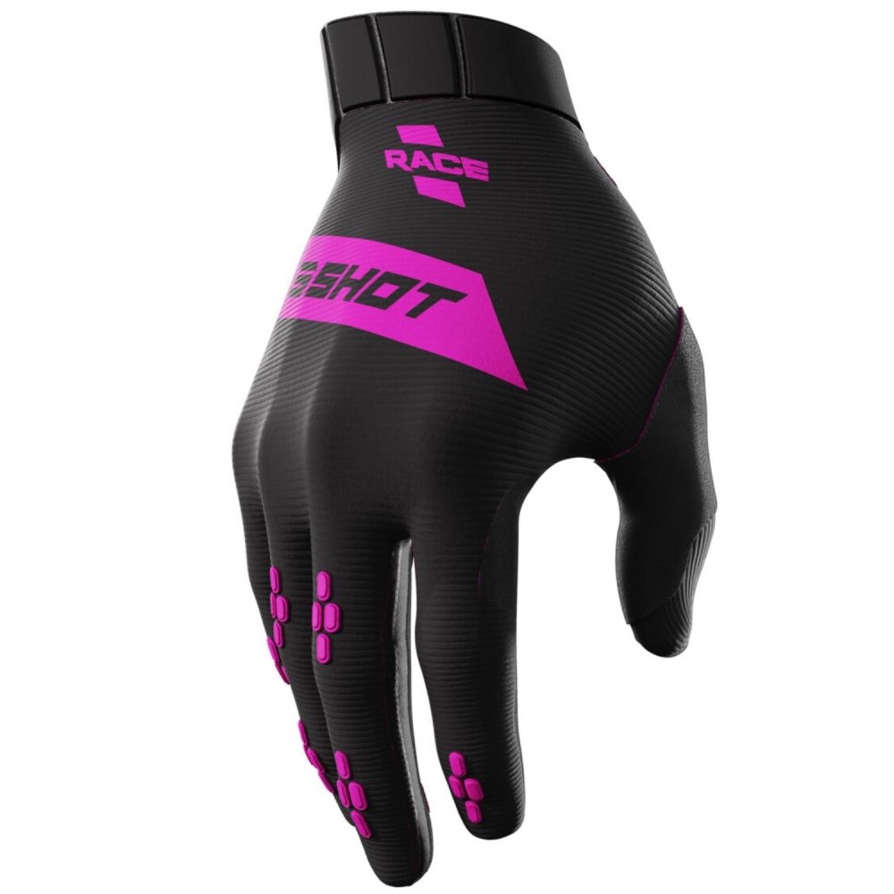Shot Rogue Race Adult Pink Gloves