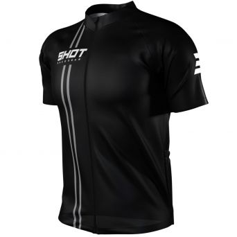 Shot Unlimited Zip Black Short Sleeves Jersey