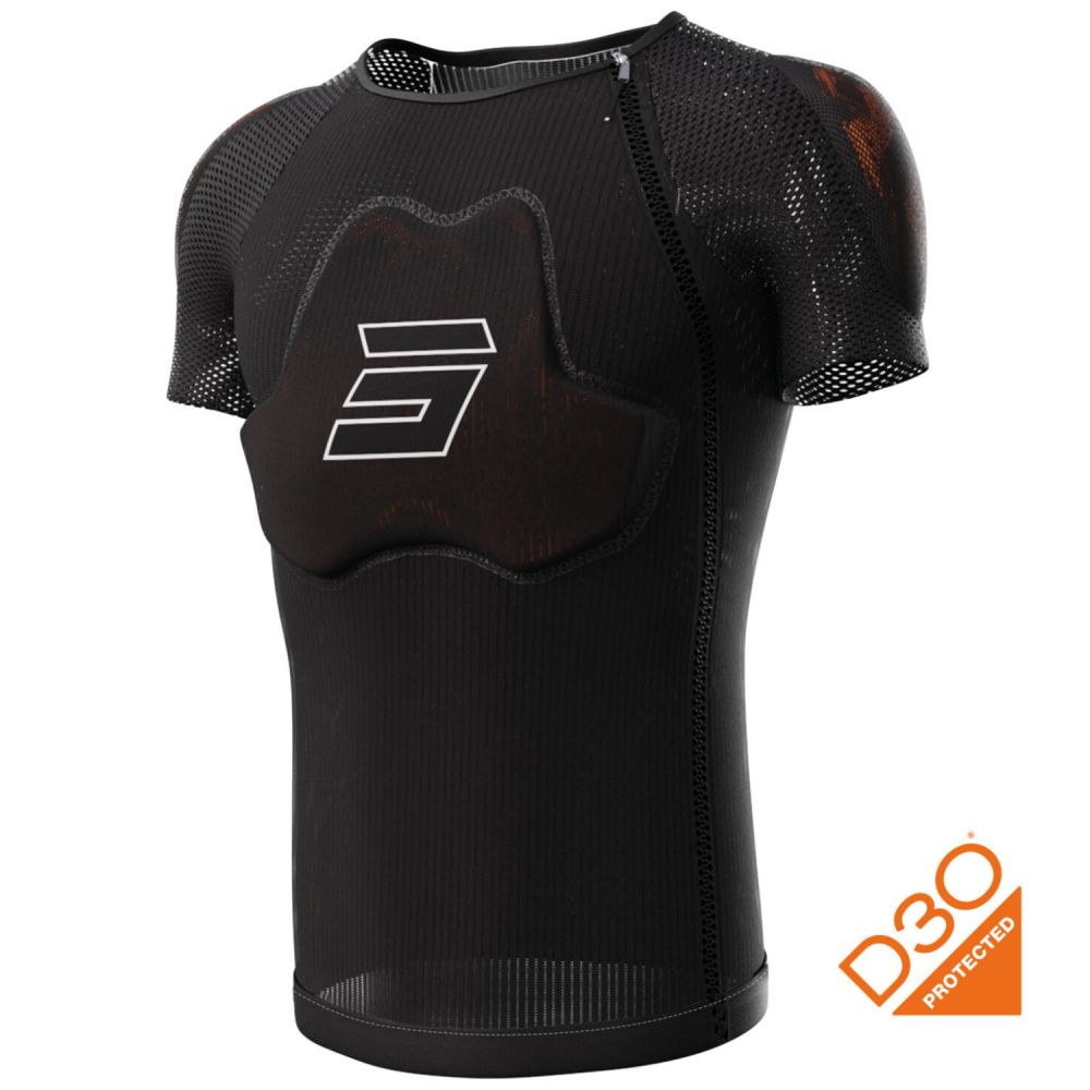 Shot Body Protector Race D3O Short Sleeves Black