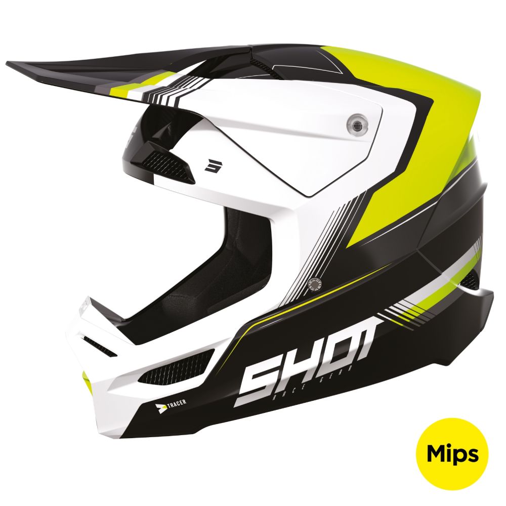 Shot Race Tracer Helmet Neon Yellow