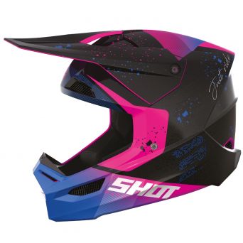 Shot Race Matrix Kid Helmet Purple Glossy