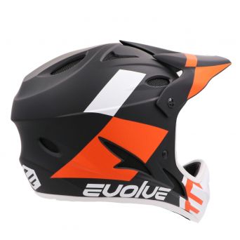 Evolve Storm Helmet - Matt Black / Orange
