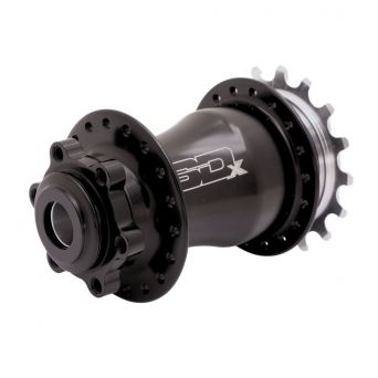 SD Components HSX Sniper SD-X Pro Rear Hub Black - 15mm - 36H