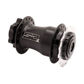 SD Components HSX Sniper SD-X Pro Rear Hub Black - 15mm - 36H