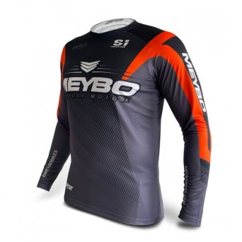 Meybo Race Jersey V6 Slim Fit - Black/Orange