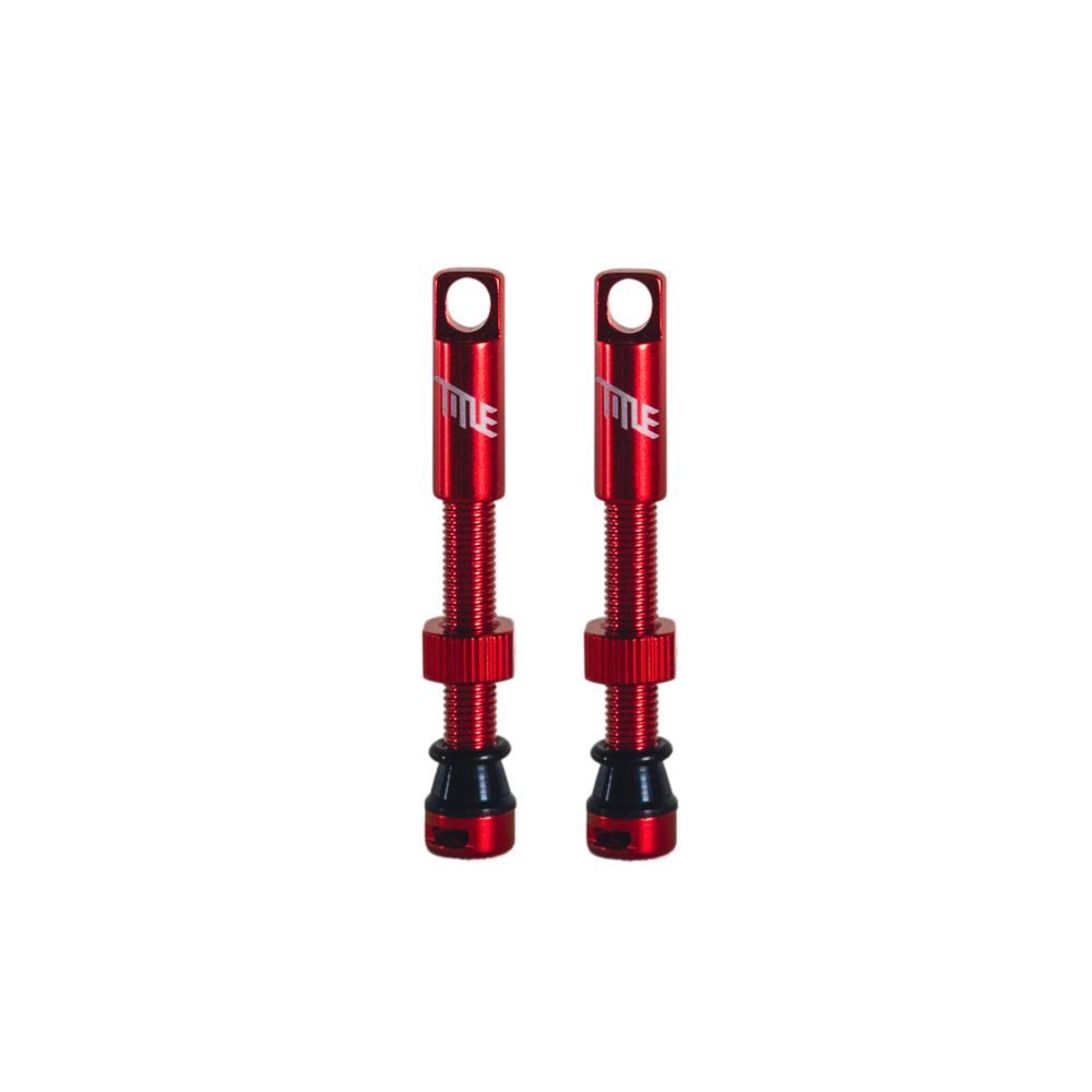 Title Tubeless Valves - Red