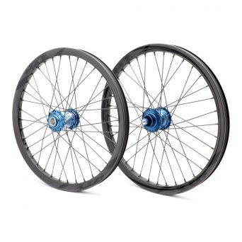 Pride Wave Ud Gloss Black / Pride Control 36H Wheelset - Blue