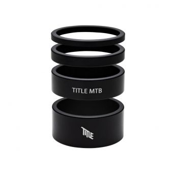 Entretoise De Direction Title Aluminium 1-1/8" - Black