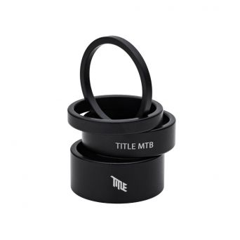 Entretoise De Direction Title Aluminium 1-1/8" - Black