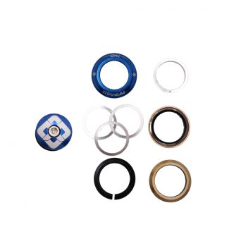 Jeu De Direction Pride Ti45 Titanium (IS) 1-1/8" - Bleu