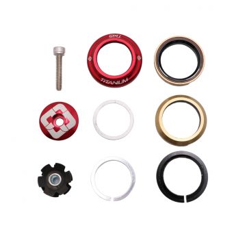 Jeu De Direction Pride Ti45 Titanium (IS) 1-1/8" - Red
