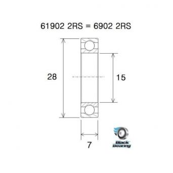 Roulement BlackBearing 6902-2RS