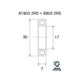 Roulement BlackBearing 6903-2RS