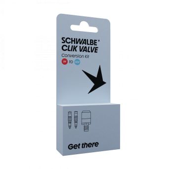 Obus et Adaptateur Embout De Pompe Schwalbe Clik Valve