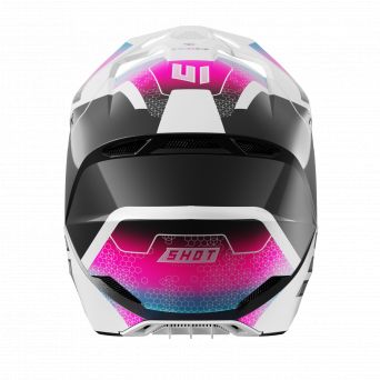 Shot Race Phaser Helmet - Black Blue Pink Pearly