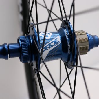 Pride Gravity Exp Aero Ud Matt Disc Wheelset - Blue Hubs
