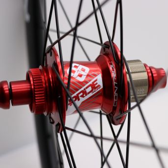 Paire De Roues Pride Gravity Exp Aero Ud Matt Disc - Moyeux Red