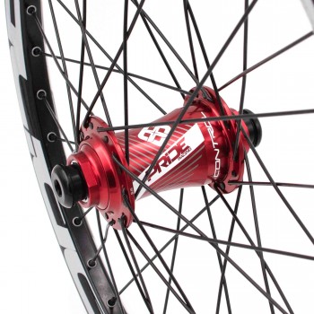 PAIRE DE ROUES PRIDE CONTROL PRO DISC 36H - RED