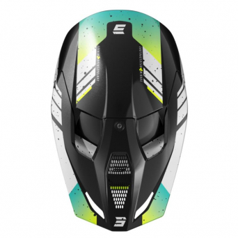 Shot Furious Helmet - Mirage Blue Neon Yellow Pearly