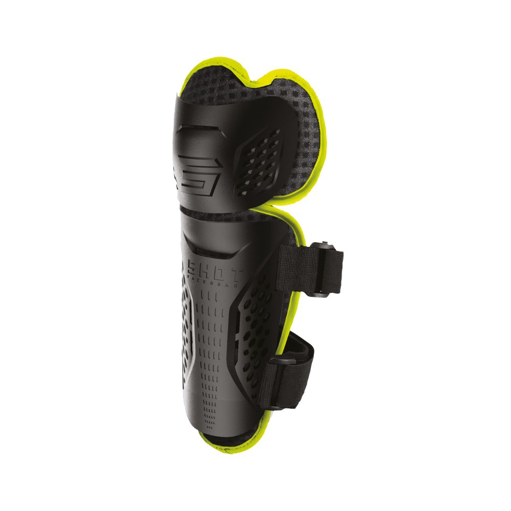 Genouillères Shot Optimal 2.0 Kid - Black/Neon Yellow