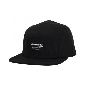 Inspyre 5 Panel Cap - Beyond The Line Patch - Black