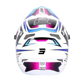 Casque Shot Rogue Adulte - Level - White Blue Pearly