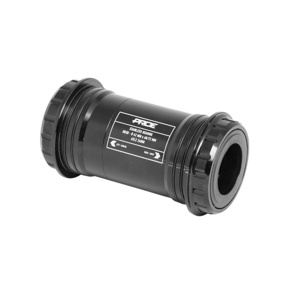 Boitier De Pédalier Pride Racing BB30 Interlock Inox - 24mm