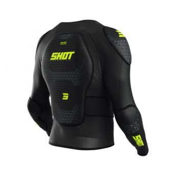Gilet Shot Airlight Kid - Manches Longues - Black/Neon Yellow