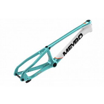 Meybo HSX Carbon 2026 Frame/Fork Kit - Matte White/Orange/Teal