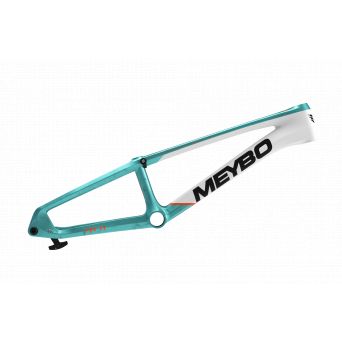 Meybo HSX Carbon 2026 Frame/Fork Kit - Matte White/Orange/Teal