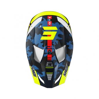 Shot Furious Helmet - Flash Blue Neon Yellow Glossy