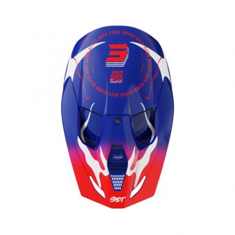 Shot Furious Kid Helmet - Beast Blue Red Glossy