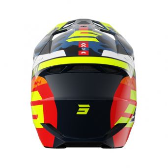 Shot Furious Kid Helmet - Flash Blue Neon Yellow Glossy