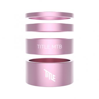 Entretoises De Direction Title Aluminium 1-1/8" - Pink